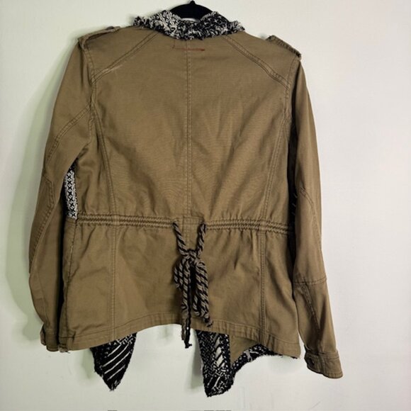 Anthropologie Hei Hei Fringed Fieldwork Military Style Jacket Szie XS - Picture 7 of 8